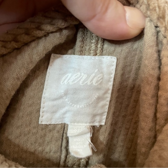 Aerie Corduroy Kick Flare Overalls Small - Picture 7 of 10